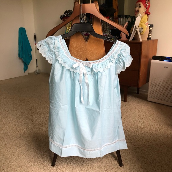 blue baby doll nightie